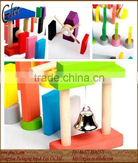 120pcs Adult Wooden Domino Racing Building block toy