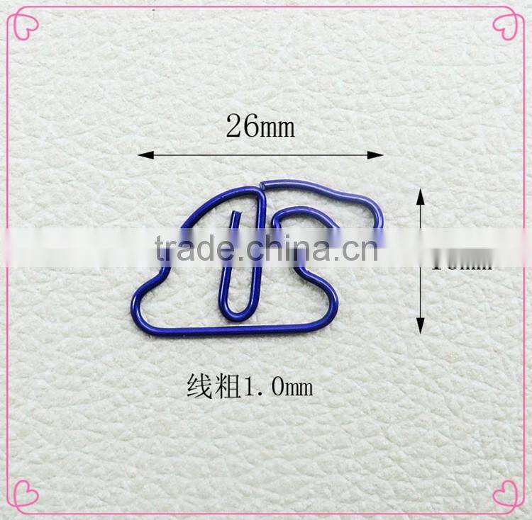 Festival gift colorful christmas cap shape metal wire paper clips