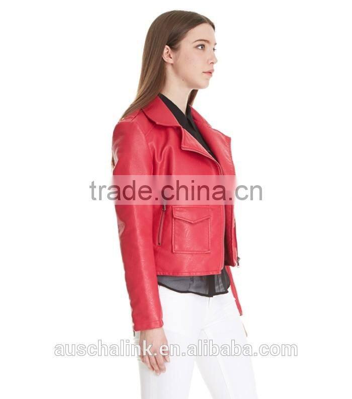 new arrival pakistan style girls short leather jacket made in china 2016