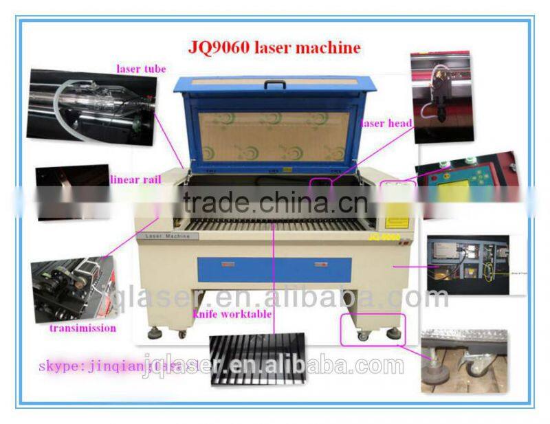 Plywood / MDF / Acrylic laser cutting and engraving machine / laser machine engraving and cutting non metals JQ 9060