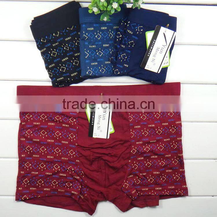 Long time Wholesale printing bamboo fiber sexy boxer men briefs underwear