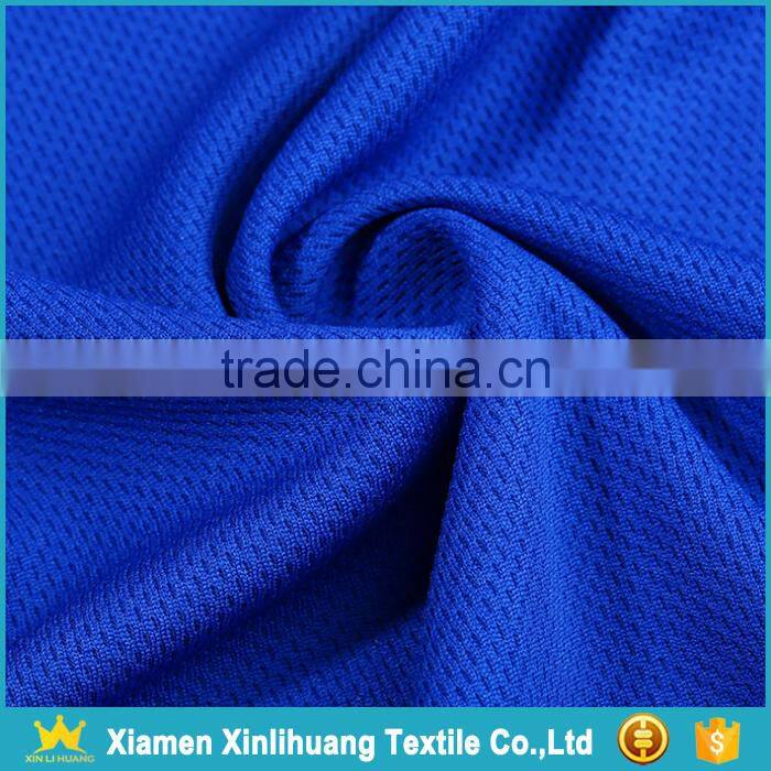 High Quality Knitting Breathable 100% Polyester Bird Eye Mesh Fabric for Sport Clothing