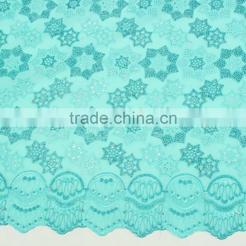 African Popular Voile Lace Fabric With Wholesale Price SL0409-3