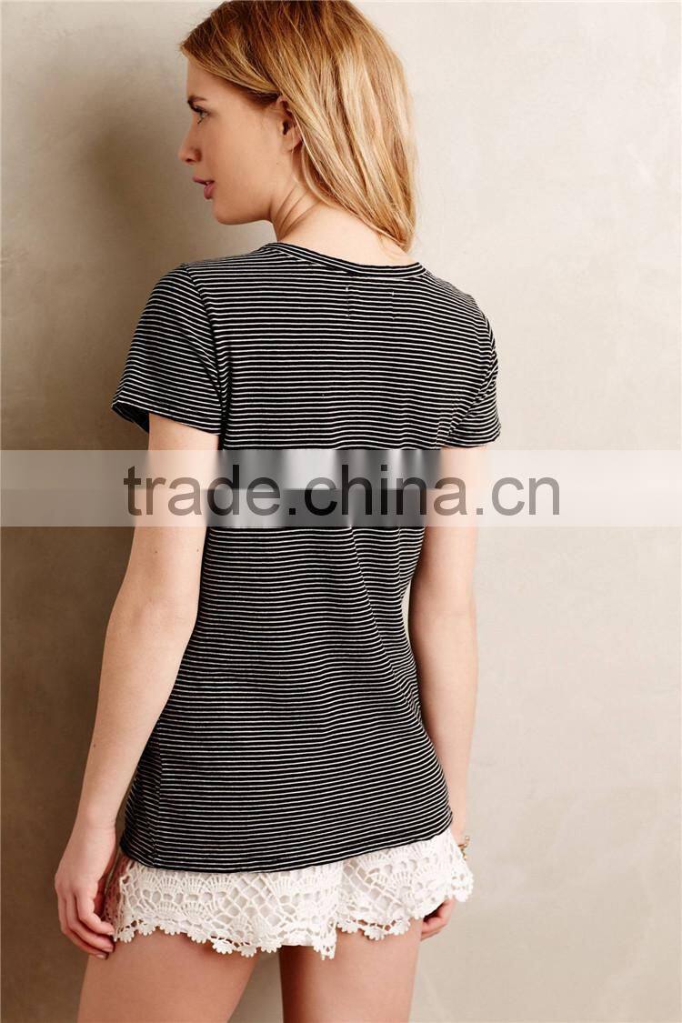 Bulk wholesale clothing custom woman short sleeve t-shirts wholesale t-shirts