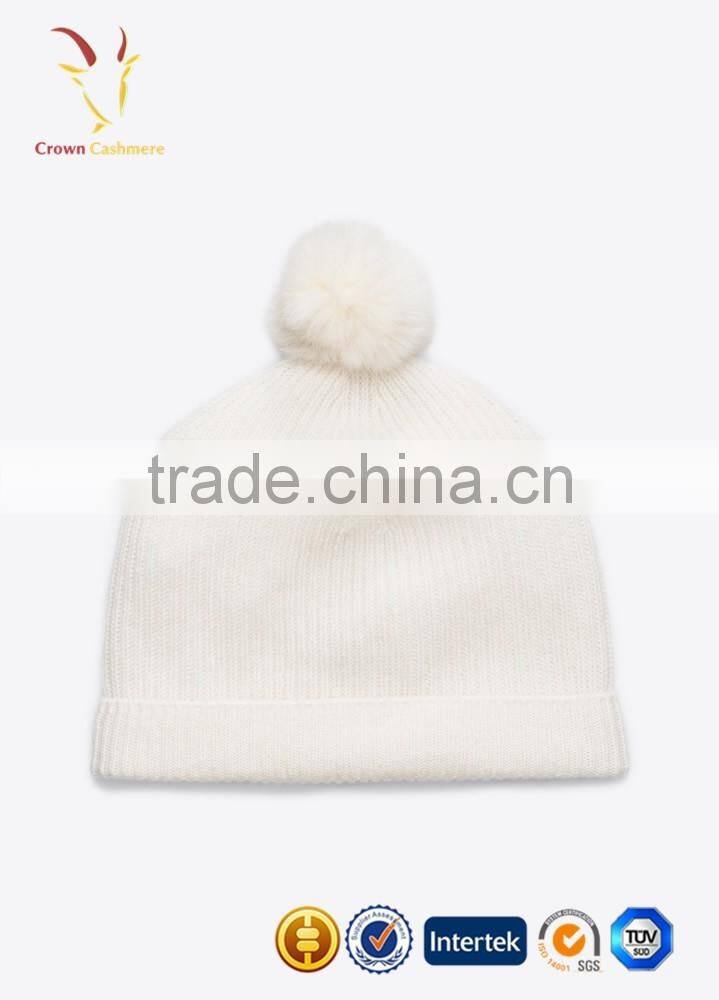 Mongolian Fur Pom Hat,Fur Ball beanie hat