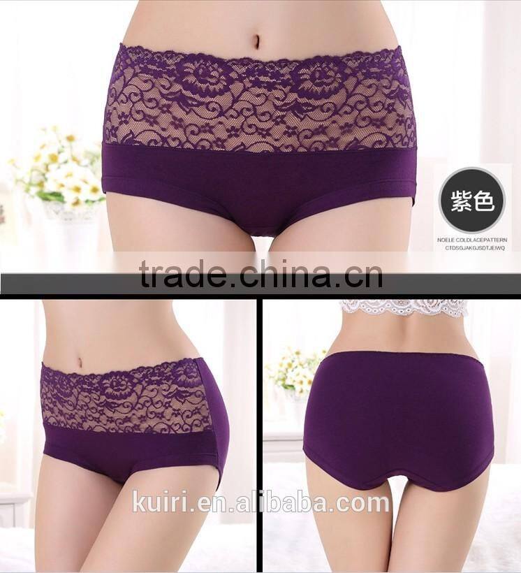 2017 cute candy color girls Cotton underwear lace bowknot gift box Panties Briefs