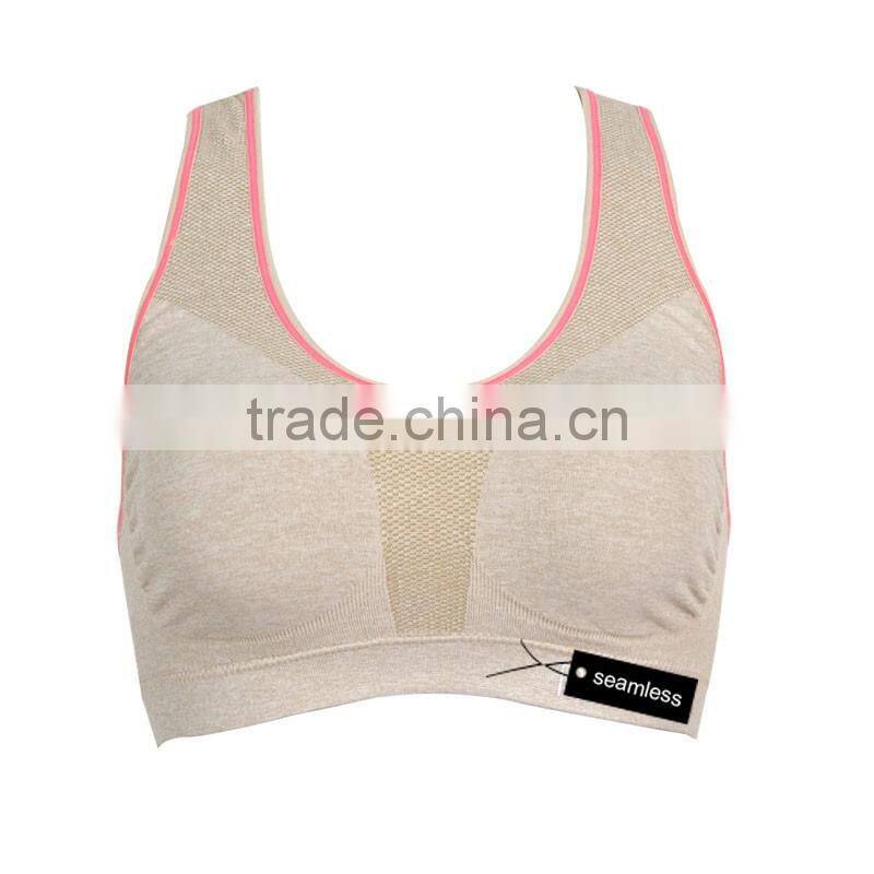 Lady underwear fitness bra top intimates yaga sexy women sports seamless bra