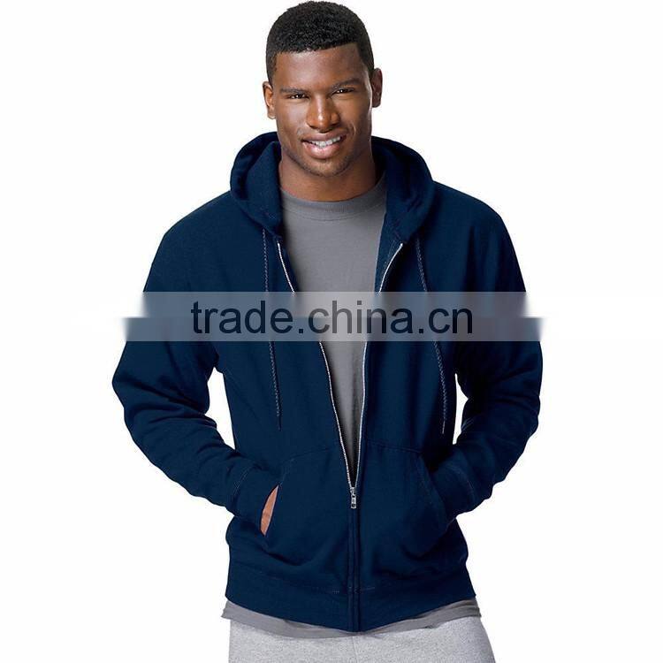 Latest Design Custom Zip Up Cheap Price Fashion Men's Clothing Bulk Plain Hoodies