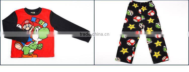 Fleece pajamas children printing pajamas license sleep wear