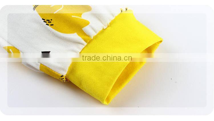 OEM Service cartoon printing 2 pcs short sleeve children wear set baby clothes