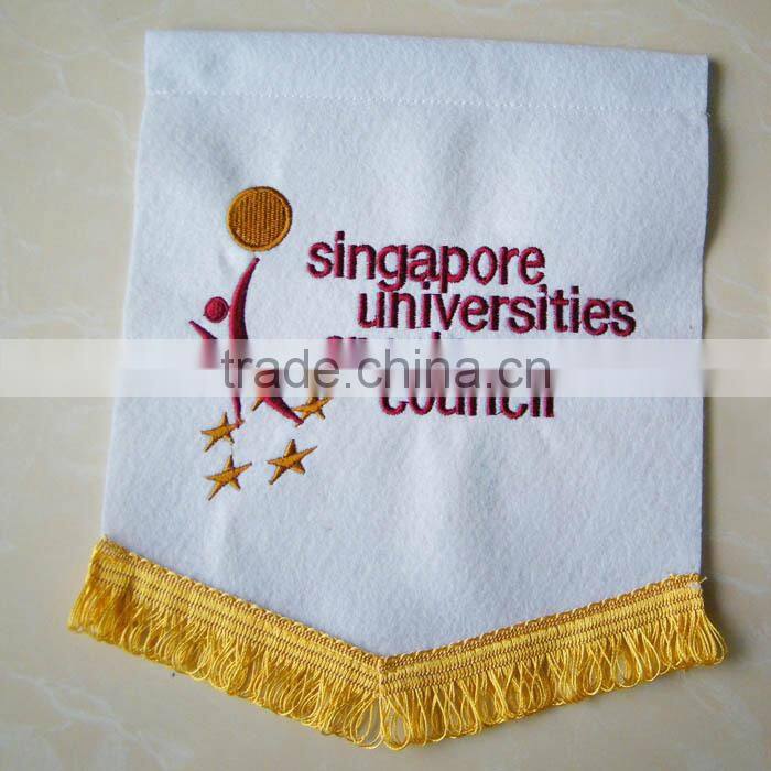 printed hanging satin pennant