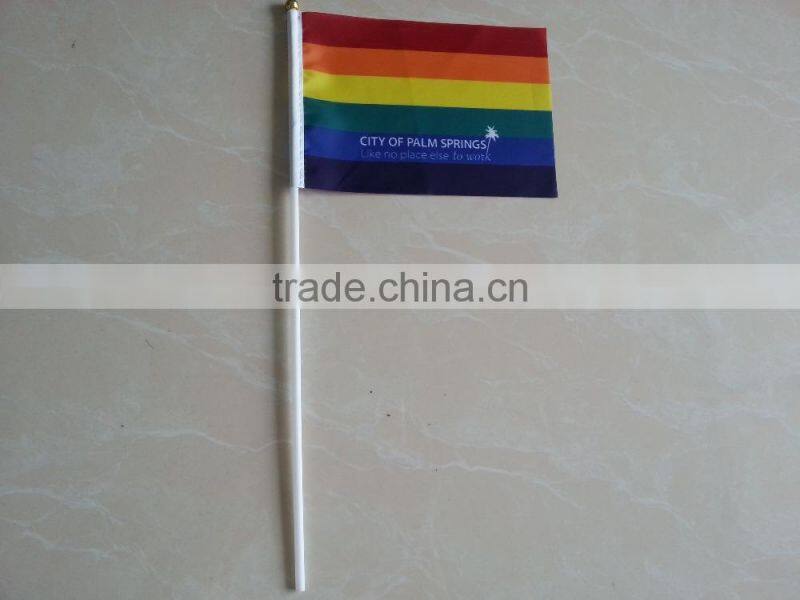 high quality hand polyester flag