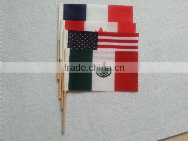 color printing hand flag