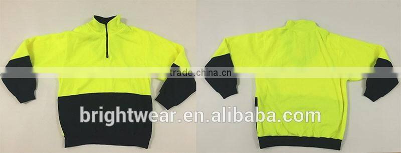 100% polyester fleece contrast safety sweatshirt meet AS/NZ 1906.4:2010