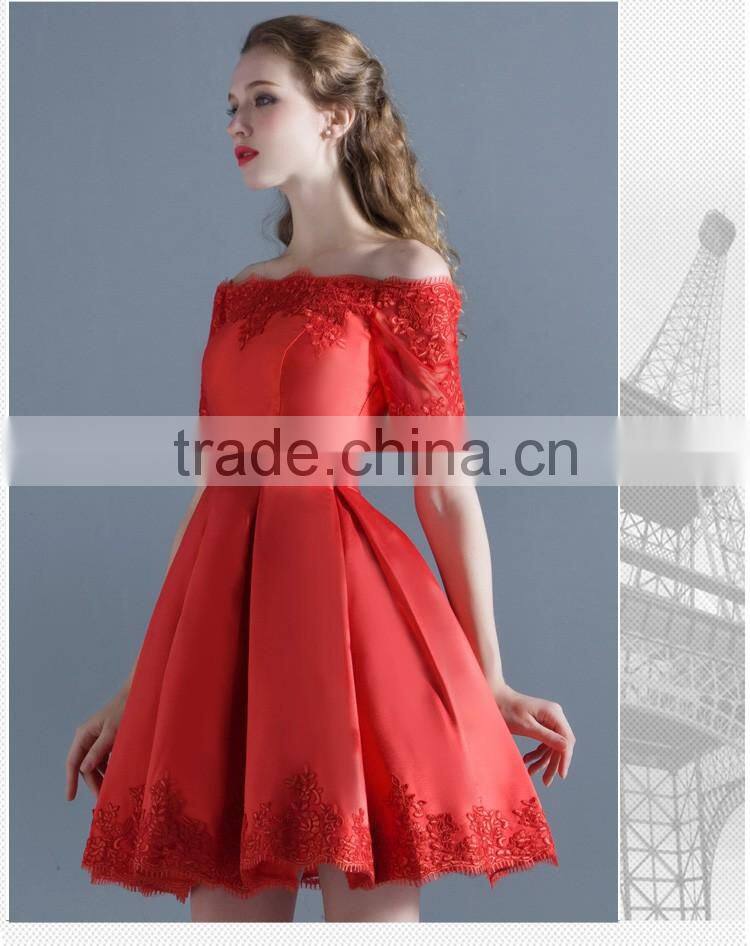 2017 design women wedding dress for embroidered lace,flat shoulder lace up back wedding dress OEM