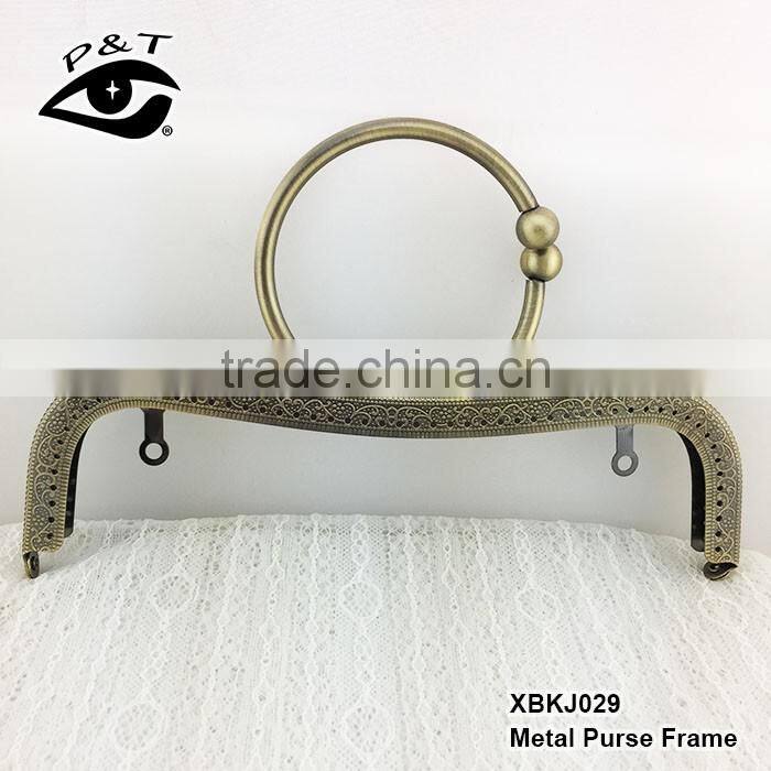 2017 new metal purse frame as bag accessories for bag close or protection with big round clasp