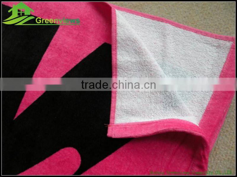 Promotional beach towel organic cotton towel printed beach towel cutom