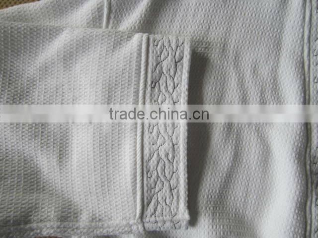 Microfiber embroidery kimono