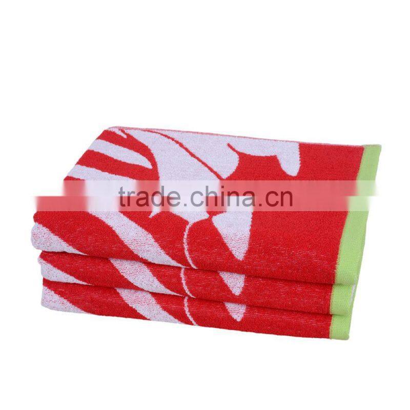 100% cotton deep color thick print design with tassel round beach towel retail price