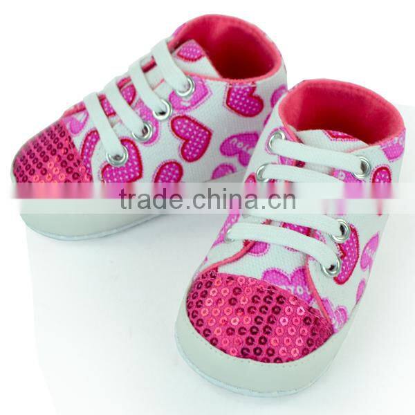 Soft bottom bling sneakers baby soft sole shoes sequin M5111311