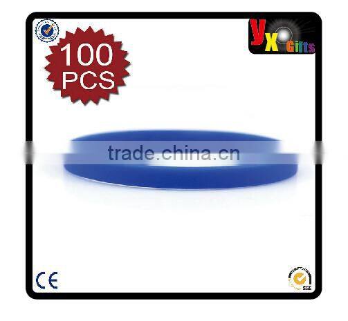 (Price/100 PCS)GOGO Thin Silicone Wristbands, Rubber Bracelets, Party Favors
