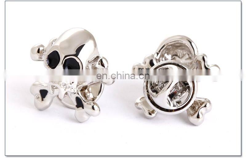 New Design Custom Lapel Pins no Minimum Skull Lapel Pins China