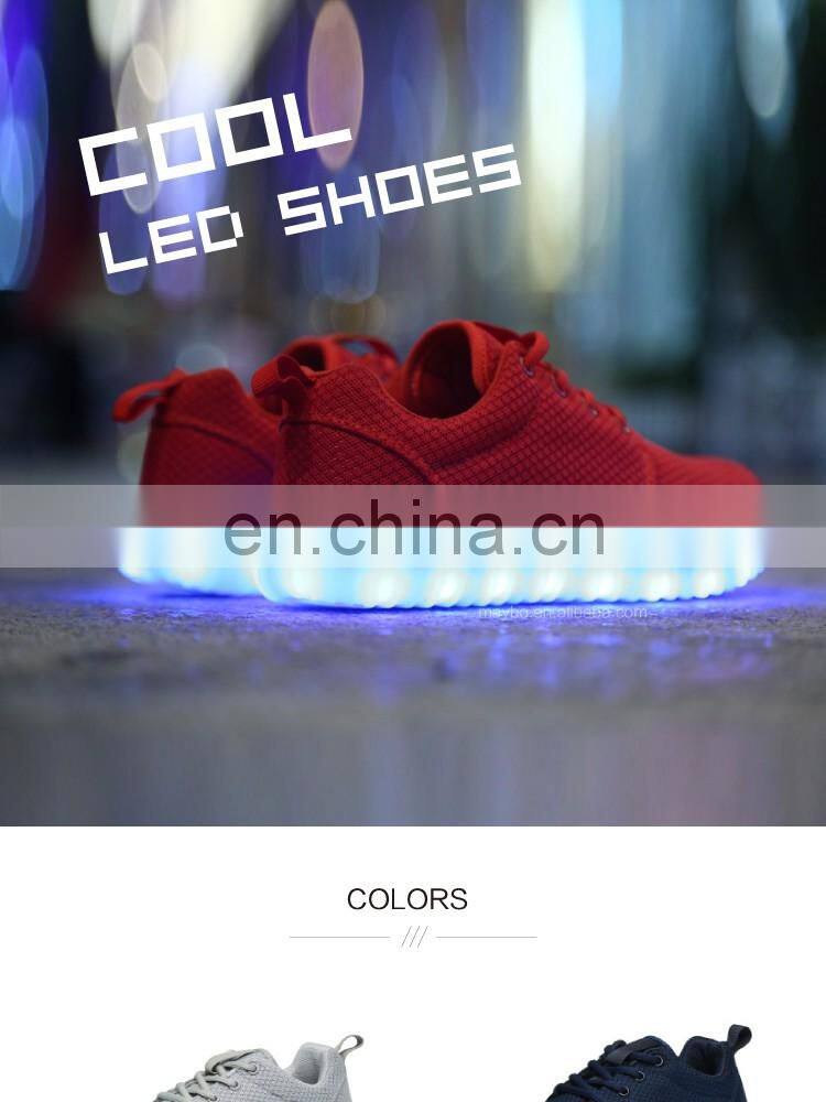 Hot new USB Charge Light up Luminous Mesh shoes Summer Men Women Sportswear Casual shoes LED Shoes sneakers
