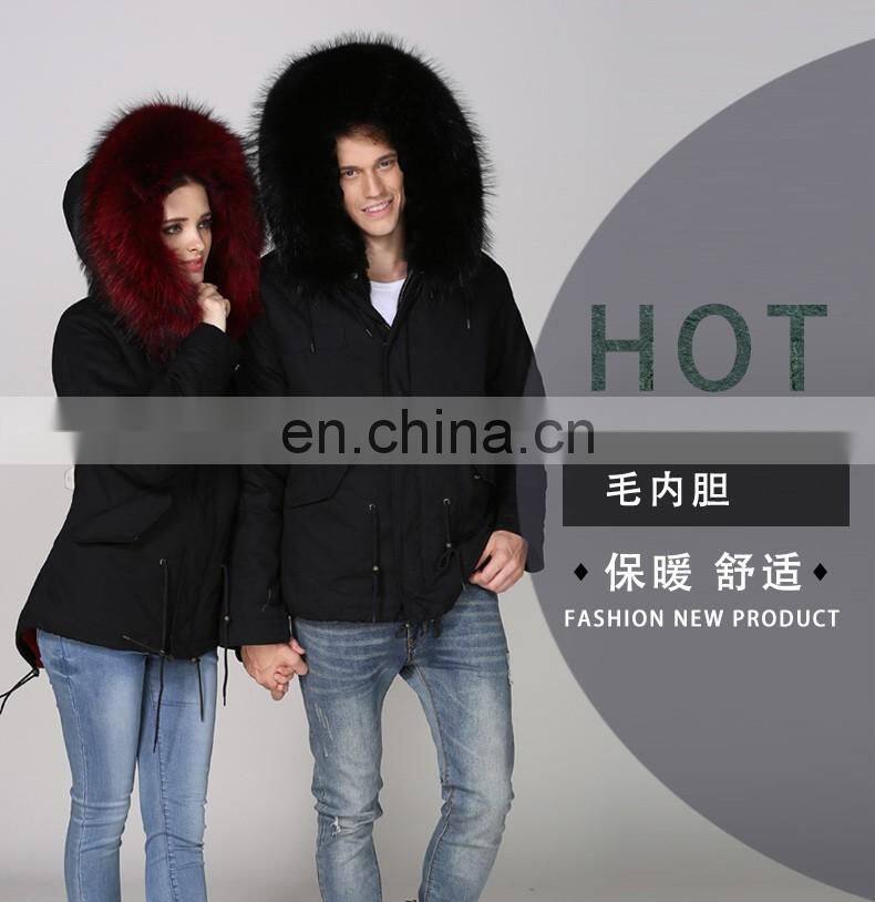 Newest 2016 winter fashion hot selling mens hooded raccoon fur coat faux