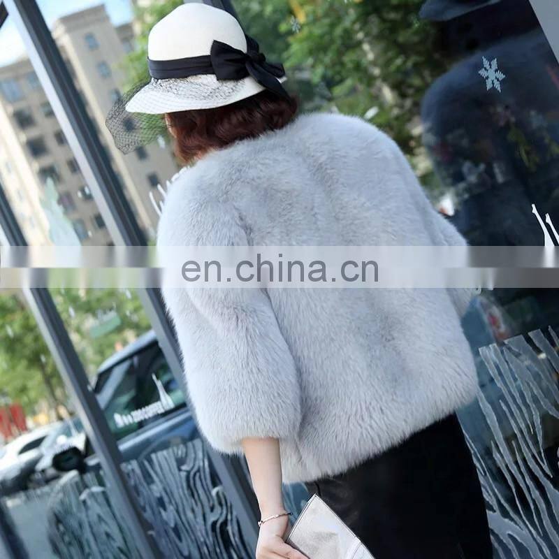 2016 Colorfur Genuine Fox Fur Coat Short Style Winter Coat Fashion