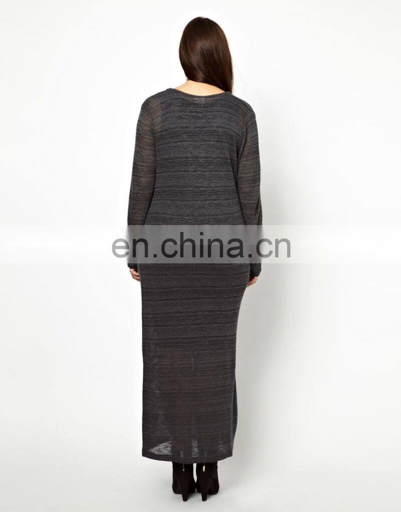 M3125 prom dress for fat women simple design hot sales casual plus size long dresses