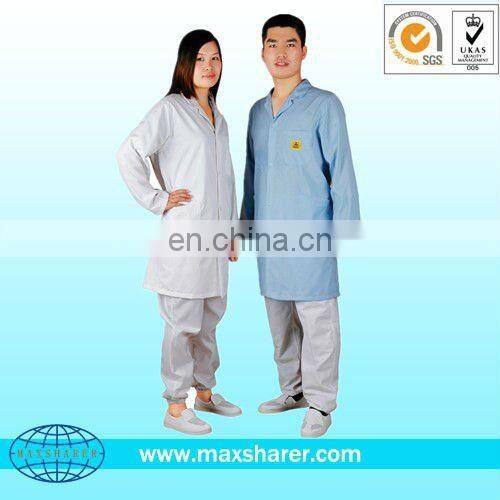 Shenzhen maxsharer sell static dissipative esd gown with good breathability