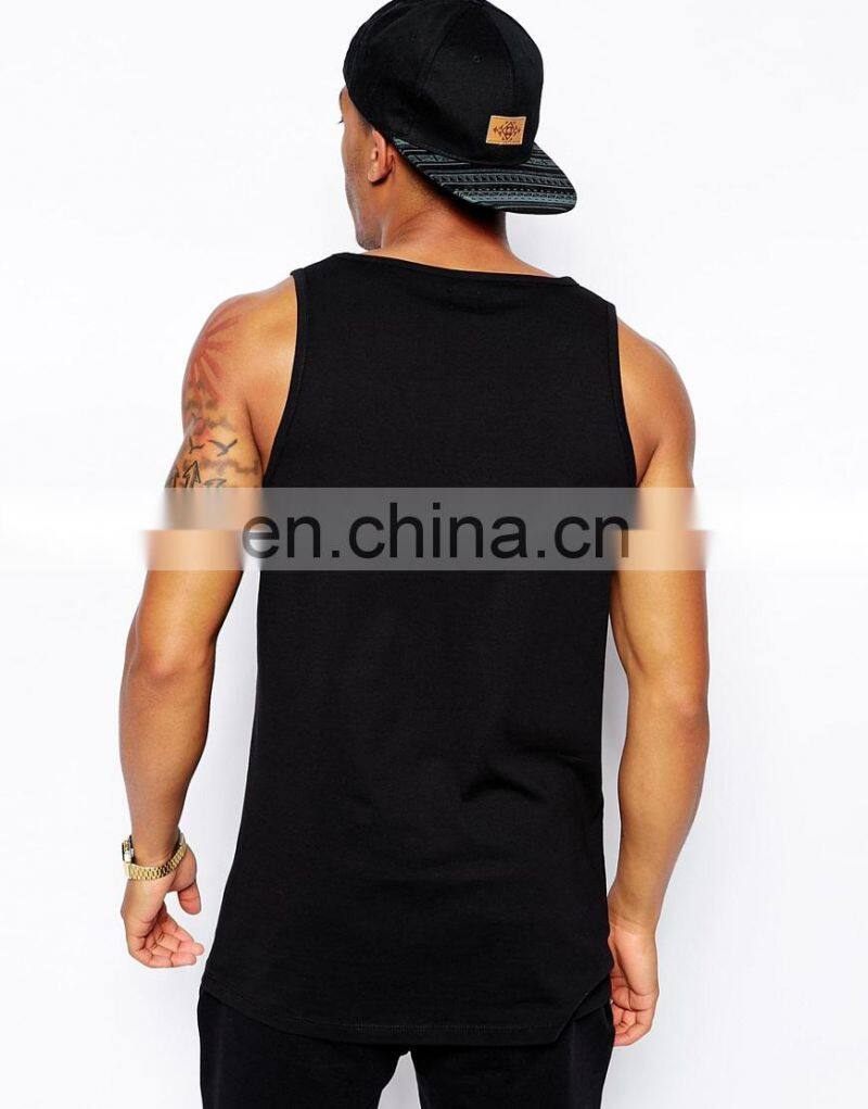 Vest With Flag Print/front print custom designs tshirt/high fashion men clothing/model-sc307