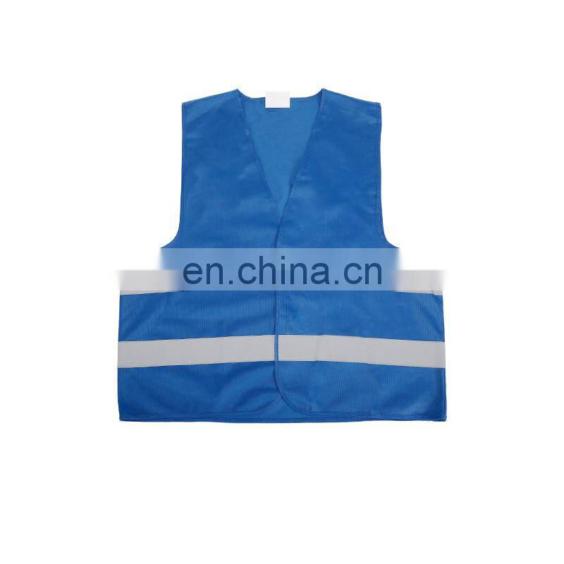 Hot sale small MOQ hi vis vest in 100% Polyester colorful reflective safety vest with EN20471