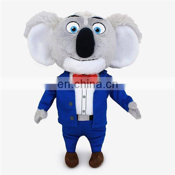 Grey Koala Bear Soft Toy With Ribbon Bowknot Cheap Wholesale Stuffed Animal Baby Koala Plush Toy