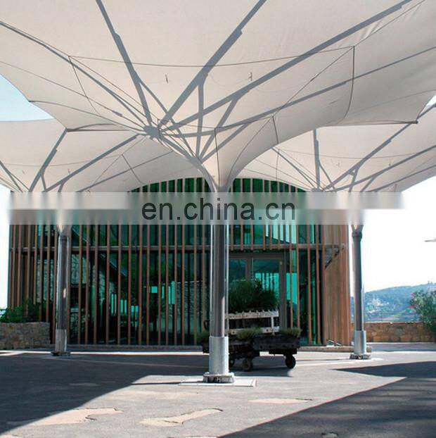 Italy design coffee shop umbrellas/LED square tulip umbrellas for outdoor ecents