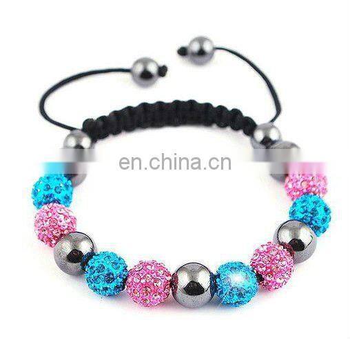 Disco crystal ball shambala bracelets