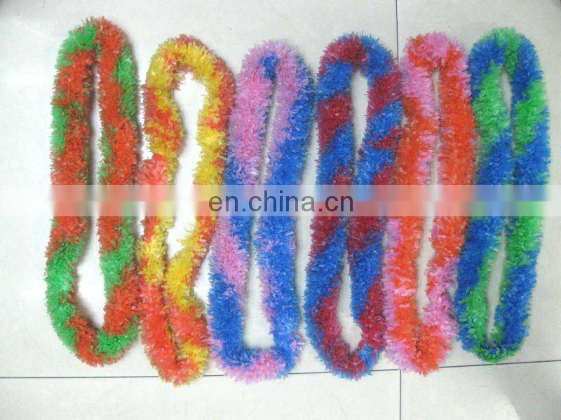 hawaii party plastic flower lei H-P061