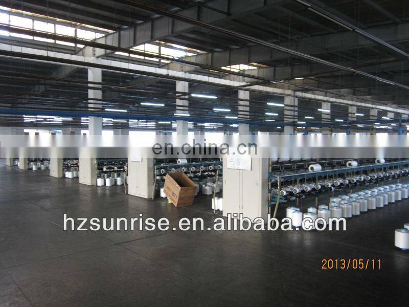 polyester yarn air covered spandex bare yarn 300D DTY+70D spandex