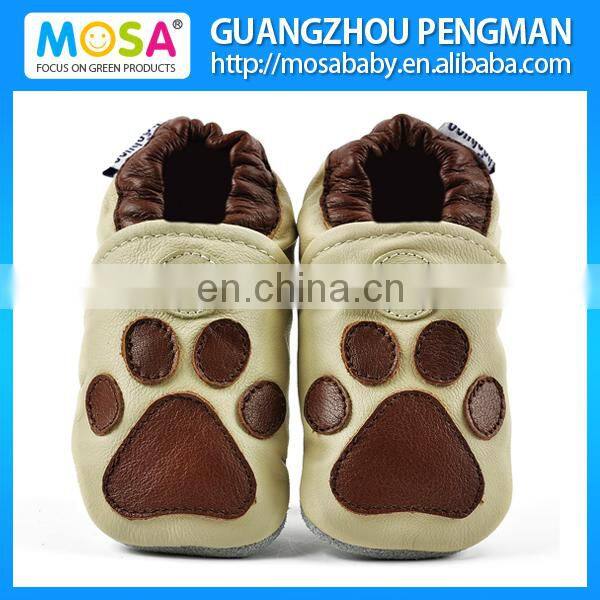 Toddler Girl Soft Sole Genuine Leather White Shoes Cherry Pattern Size 0-4 Years