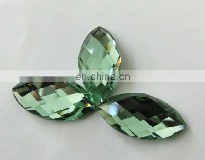 Coffee Flat Back Glass Stones With Silver Foiled For Wholesale