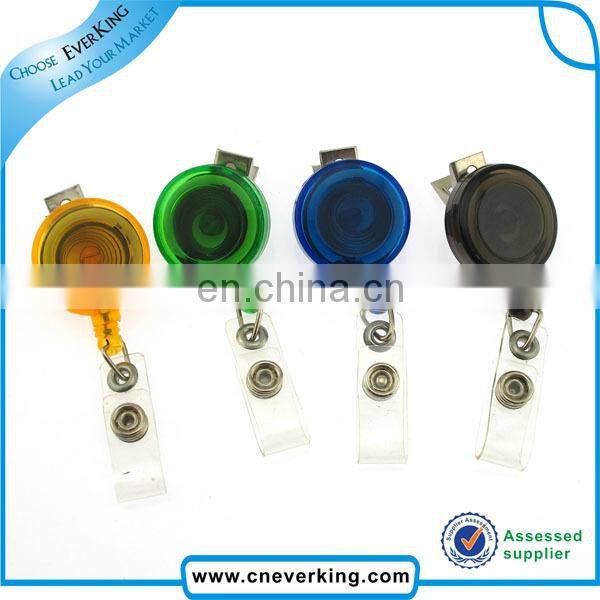 Custom shaped abs and zinc alloy badge reel for promotion