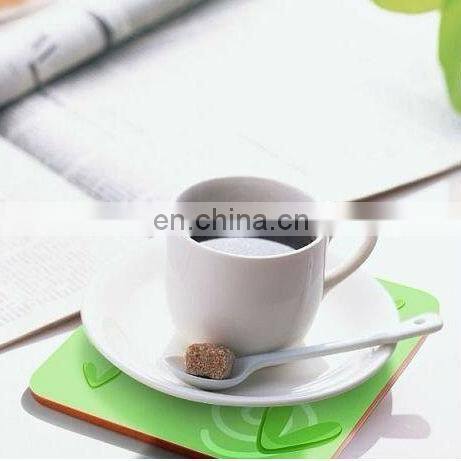 cork backed coaster round edge