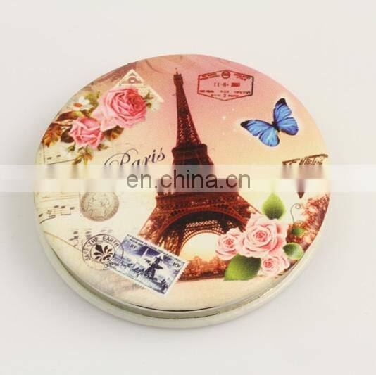 HOTEST POPULAR MAKE UP ROUND COSMETICS AMERICAN SOUVENIR MIRROR