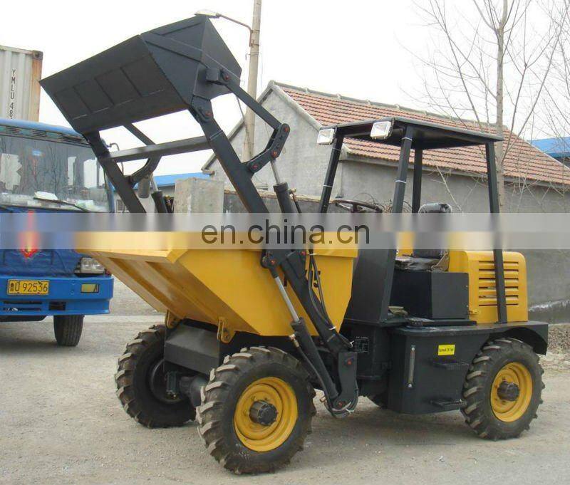 1.5ton site dumper truck with selfloading