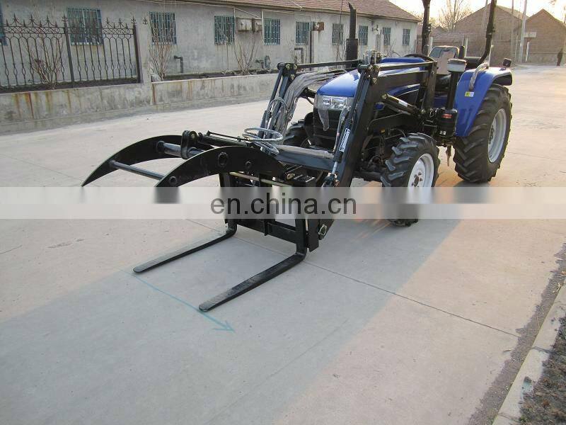 Excellent quality mini agricultural tractor with front loader and backhoe