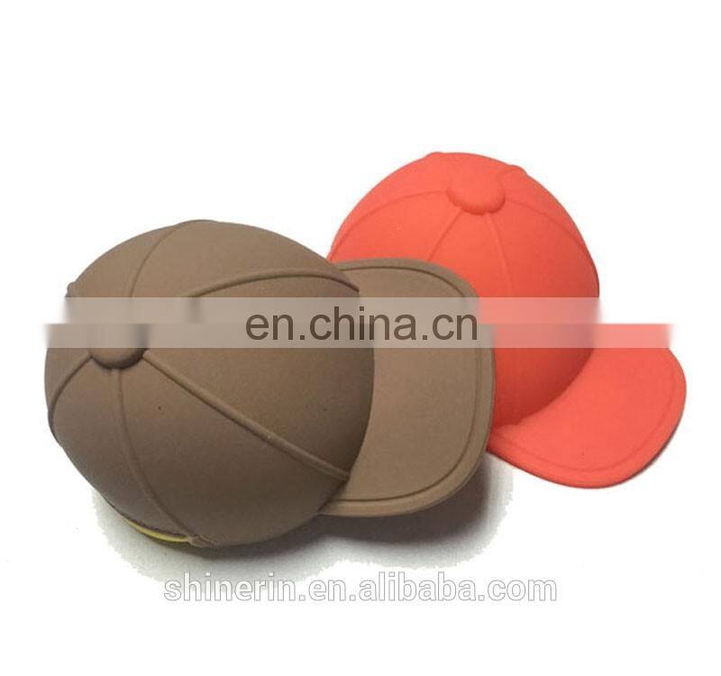 Lovely Baseball Cap Shape Mini Coin Purse Bag Small Cute Wristlet Key Wallet Fashion Silicone Coin Case