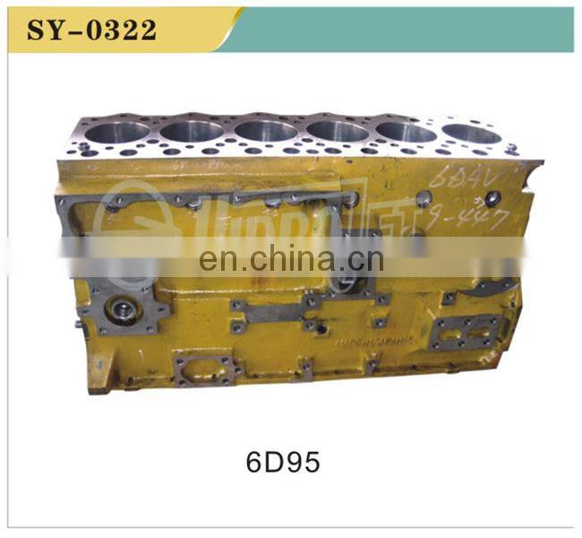 High quality excavator diesel engine part 6D102 cylinder block cylinder head
