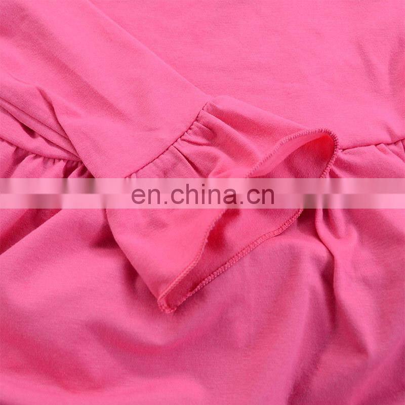 Wholesale Baby Girl Sets Fahion Design Pink Floral Ruffle Kids Girl Boutique Outfits