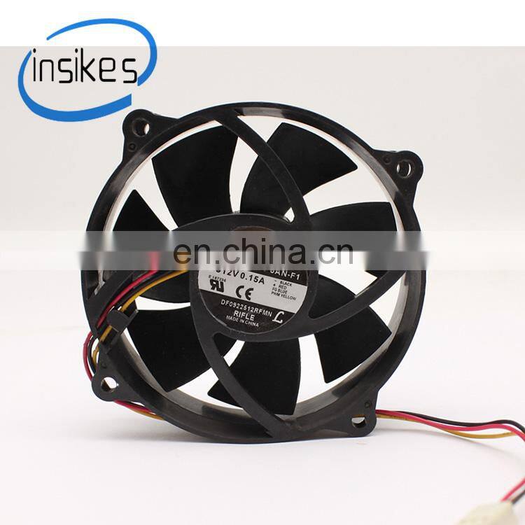 A9225-22RB-3AN-F1 9cm 12V 0.18A 3-wire fan ultra-quiet hydraulic bearing chassis CPU round cooling fan