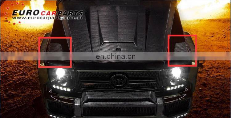 G class w463 B style hood side vents for G350 G500 G55 G63 G65 Carbon Fiber hood front side vent sticker cover